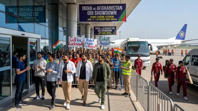 India and Afghanistan Arrive in Lucknow Ahead of Ekana ODI Showdown
